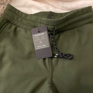 Olive green sweat pants
